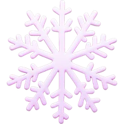 pastel pink snowflake  sticker