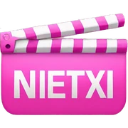 pink netflix sign sticker