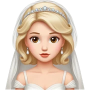 Blushing bride sticker
