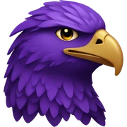 Purple eagle sticker