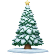 Snowy Christmas tree  sticker