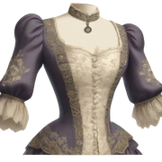 Highly detailed rococo bodice  sticker