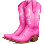 Pink cowgirl boots sticker