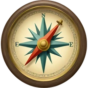Vintage Compass  sticker