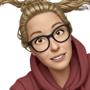 smiling girl in hoodie portrait sticker