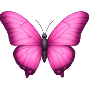 Pink butterfly  sticker
