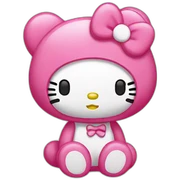 My melody hello kitty emoji sticker