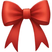 Red bow sticker