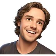 smiling boy by the window sticker