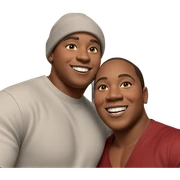 boys with smiles and style sticker