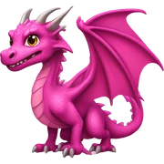 Pink dragon sticker