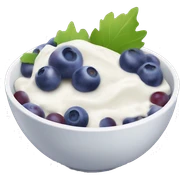 yoghurt bowl with grapes and blueberries sticker