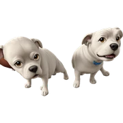 realistic standing dog portrait sticker