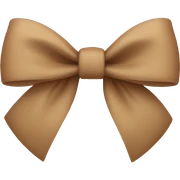Light Brown bow  sticker