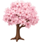 Light pink cherry blossom tree sticker