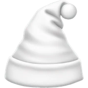White Santa hat sticker