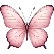 Light pink butterfly sticker