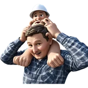 boys having fun outdoors sticker