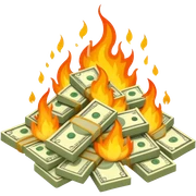 money fire sticker