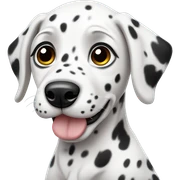 Dalmatian puppy sticker