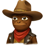 pepe cowboy sticker