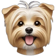 Morkie happy sticker