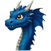 dark blue dragon sticker