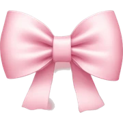 light pink bow on light pink bow sticker
