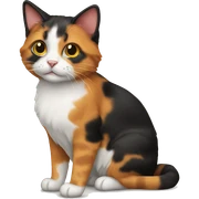 Calico cat sticker