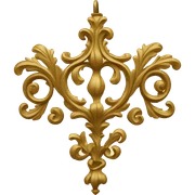 Vintage ornate ornament  sticker