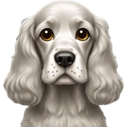 Black cocker spaniel  sticker