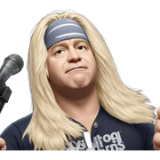 blonde boy with microphone parody sticker