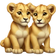 Baby lioness cubs sticker