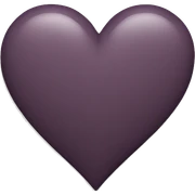 Dark mauve heart sticker