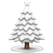 white Christmas tree sticker