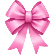 pink bow sticker