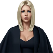 blonde beauty with blue eyes sticker