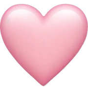 light pink heart sticker