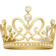small elegant gold tiara iphone sticker