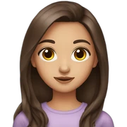 A beautiful, brunette girl with beautiful, brown eyes  sticker