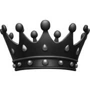 black crown sticker