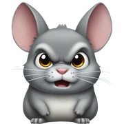Angry chinchilla sticker