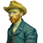 van gogh sticker
