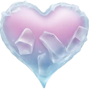 Heart ice  sticker