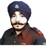 bearded boy in uniform sticker