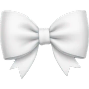 White bow sticker