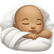 Sleeping baby sticker