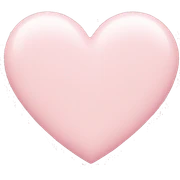 Pastel pink heart sticker