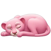 pink panther sleeping sticker