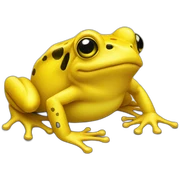 Yellow frog sticker